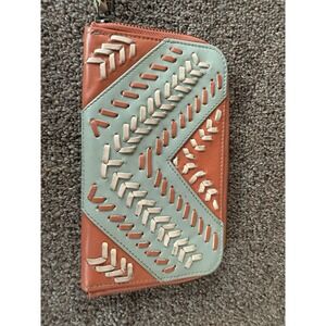 Noonday Leather Wallet Clutch RETIRED Pattern Southwest Design Western Cowboy